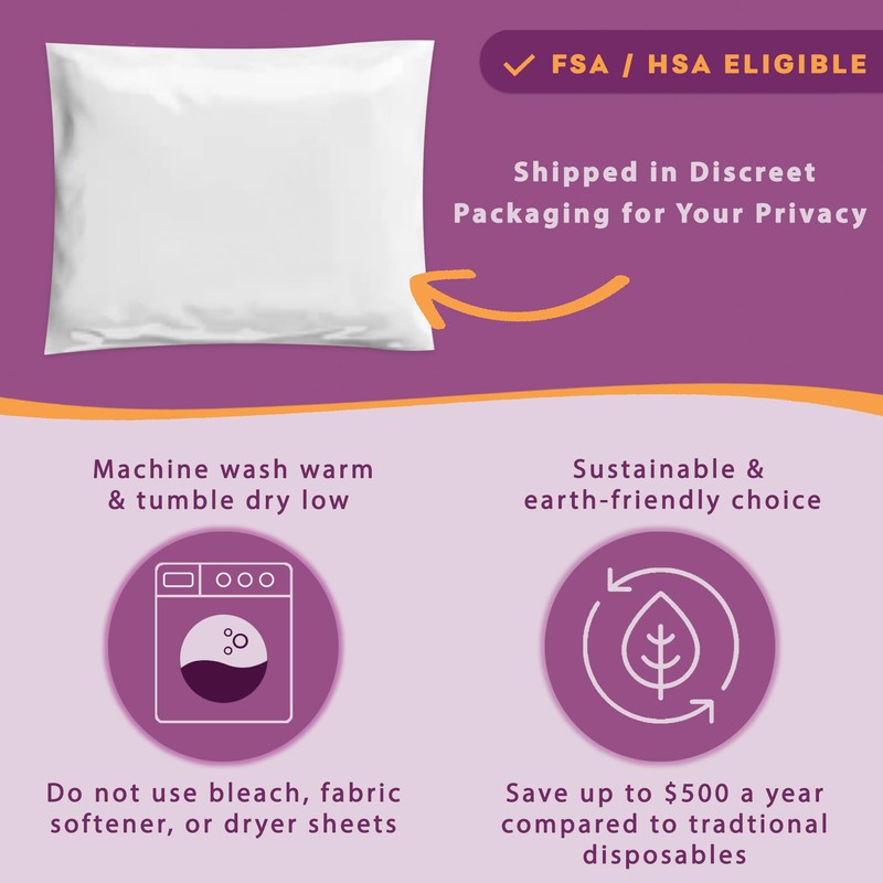 Wearever 6-Pack Women's Nylon Regular Absorbency Incontinence Panties Beige 150