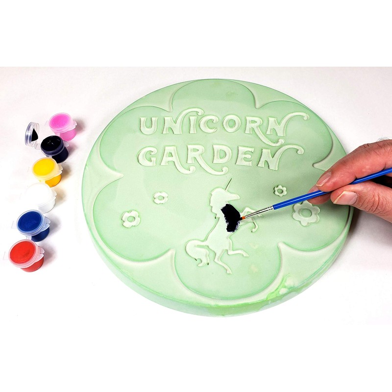 Perfect craft Flower Garden Customizable Stepping Stone Cast & Paint