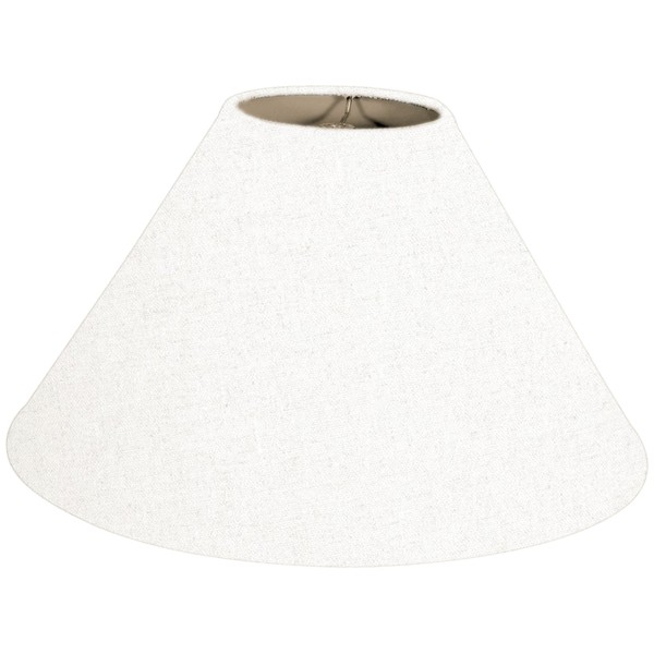 Royal Designs Coolie Empire Hardback Lamp Shade, Linen White, 6