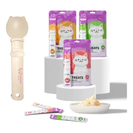 Premio Para Gatos Snack Lamible Yummy 3 Sabores 15 Tub Mix