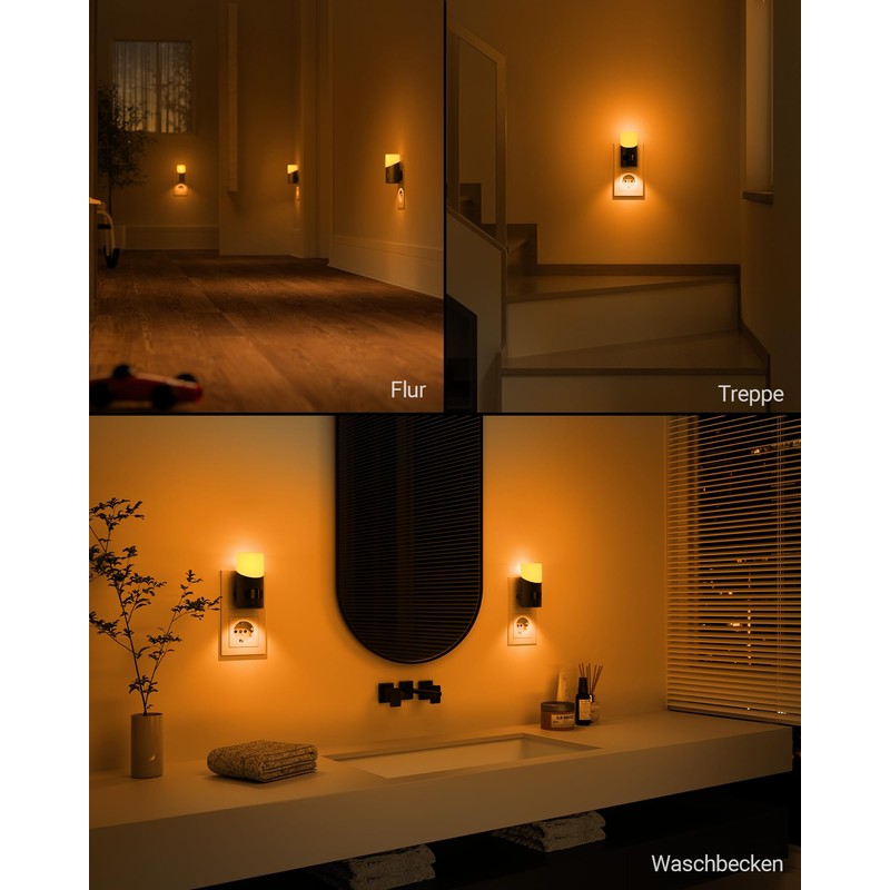 Lyridz Night Light Socket with Motion Sensor Upper and Lower