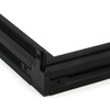 Zeberoxyz 8PCS Black 3 Way End Corner Bracket with Screws