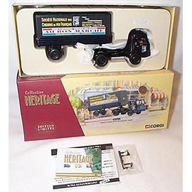 Corgi heritage SIMCA cargo avec remorques SNCF truck certificate number 0005 1.50 scale limited edition diecast model