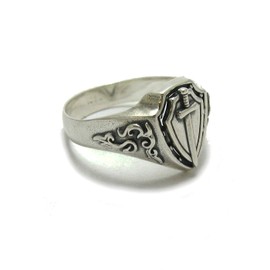Sterling silver men's ring solid hallmarked 925 Sword R001787