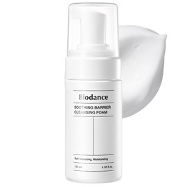 BIODANCE BIODANCE Soothing Barrier Cleansing Foam, Micro Bubble Foam, Gentle & Mild Face Cleanser | 4.06 fl.oz, 120ml