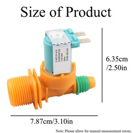 DC62-30314V Washer Inlet Valve Kit, Washing Machine Water Inlet Solenoid Valve Parts Compatible with WA40J3000AW WA45N3050AW WA45M3100AW WA45T3200AW
