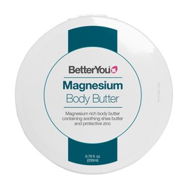 BetterYou Magnesium Body Butter - Dry Skin Moisturizer - Leaves Skin Smooth And Soft - With Shea Butter, Magnesium Chloride And Zinc - 6.76 oz