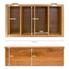 Relaxdays 10018875 Bamboo Tea Box 4 Compartments with Lid High-quality