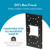 Architectural Mailboxes UMBS0B06AM Mounting Board, Steel Accessory, No Size, Black