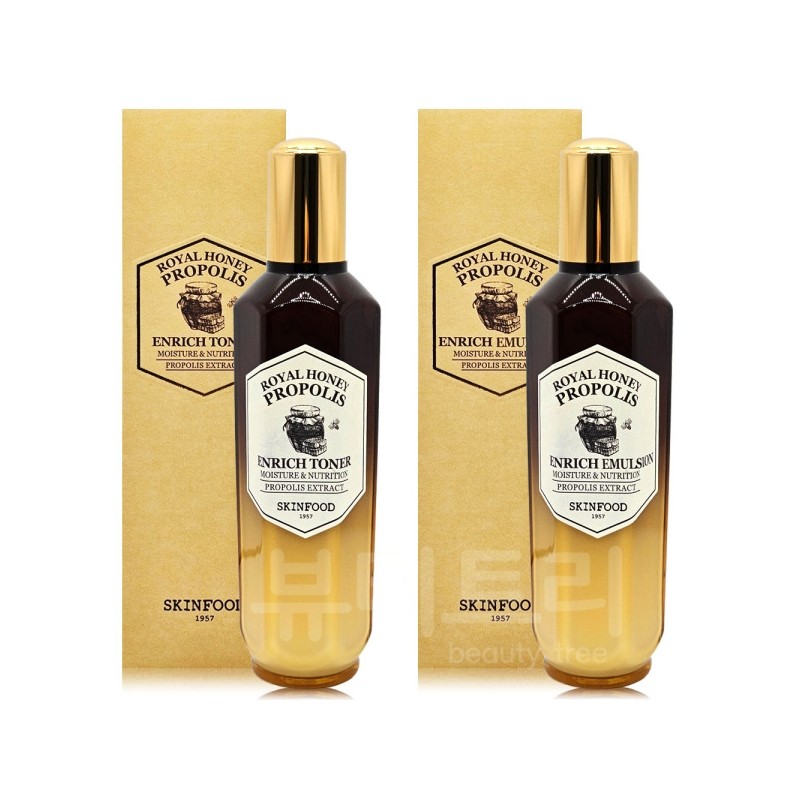 Skinfood Royal Honey Propolis Enrich Toner + Emulsion Set /