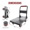 TIDY PALM Upgraded Foldable Push Cart Dolly | 880 lbs.