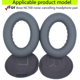 Replace Ear Pads Compatible with Bose 700 Noise-Cancelling Headphones /NC700 Upgrade Ear Pads Protein Leather Quality Memory Foam Making Accessories (Cement ash)