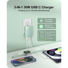 KWRNVO 30W USB C Charger Block Flat Wall Charger