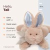 Bearington Collection Baby Bunny Tail Plush Stuffed Animal Bunny with