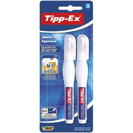 Tipp-Ex Shake'n Squeeze Correction Pens – 8 ml, Pack of 2
