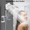 Digiroot DIGIROOT Duschkopfhalterung Ersatz, verstellbare 3-Winkel-Duschhalterung, stark haftende Universal ABS