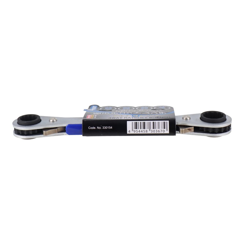 Sankyo Corporation Trad 4-Way Plate Ratchet Wrench 0.4-0.55 inches (10-14
