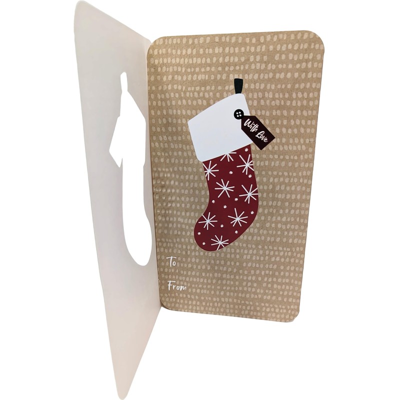 4 Christmas Money Wallets & Envelopes - Red and Kraft