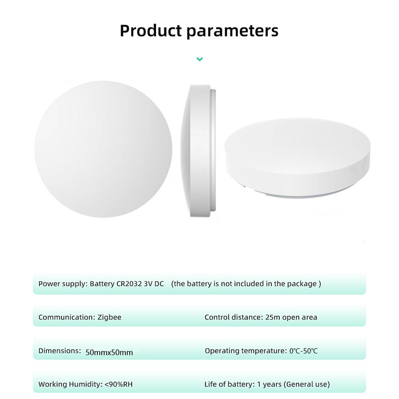 Zigbee Smart Knob Scene Switch for DIY Home Automation Scene