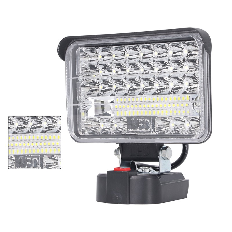 144W 7200LM LED Work Light Spotlight Floodlight Emergency Portable Flashlight
