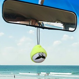 Coolballs Cool Dude w/Fluorescent Yellow Beanie Hat Car Rear-View Mirror Hanger Auto Accessory (Collector Edition)