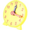 Jizlan Yellow 4 Inch Learning Clock Time Model Teacher Gear