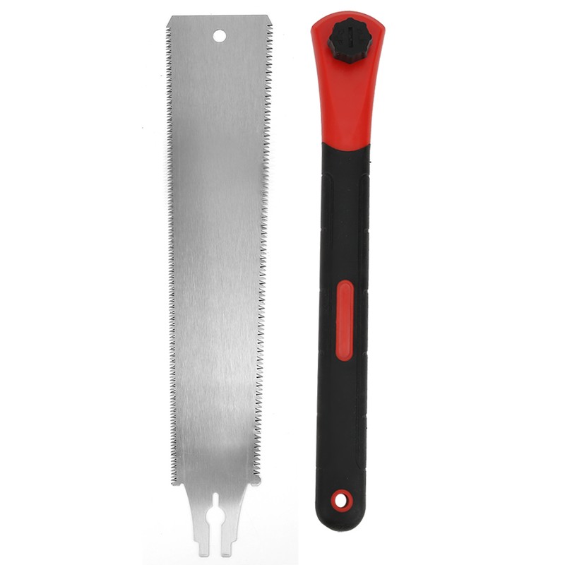 DoubleSided Saw TPR Handle Double Edge Handsaw for Woodworking Cutting