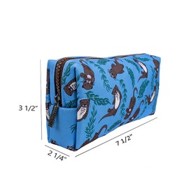 Otter Pencil Case Students Canvas Pen Bag Pouch Stationary Case Makeup Cosmetic Bag