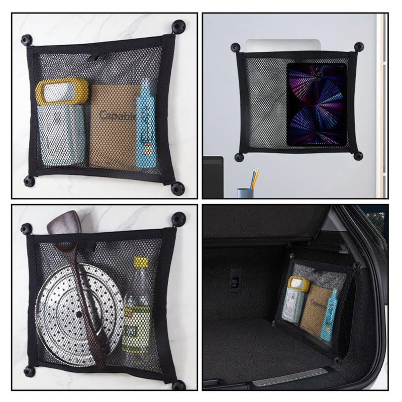 2 Hanging Storage Net Pockets, Equipped with 8 Hanging Buckles