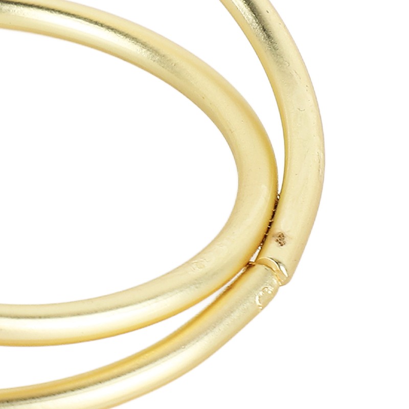 12pcs Spiral Napkin Rings Matte Gold Electroplating Prevent Fading Table