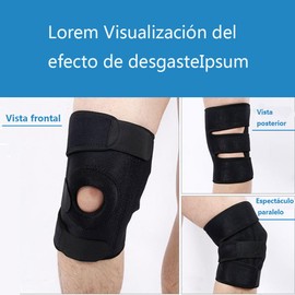 Lumbor37 Rodilleras Transpirables, 2 Piezas Protector de Rodillera, Ajustable Soporte de Rodilla para Deportes al Aire Libre, Correr, Gimnasio, Baloncesto, Tiro