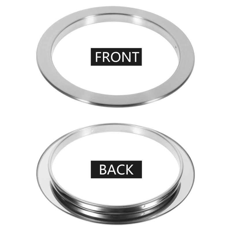 JECOMPRIS Round Countertop Working Top Flush Built-in Waste Trash Chute