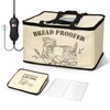 LIFVCNT Bread Proofing Box, Foldable Dough Proofer with Shelf, Adjustable