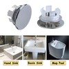 PCTC 6 Pack Sink Basin Overflow Trim Ring Solid Brass