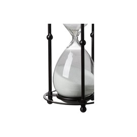 1 Hr. Hourglass Sand Timer in Stand White 6x13