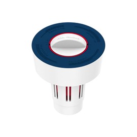 POOL FELLOWS Pool Tablet Dispenser ONLY for 1 inch Tablets, Floating Tablet Holder with Reminder and 3 Ajustable Settings, Durable Floater for Pools, Small Size, Blue