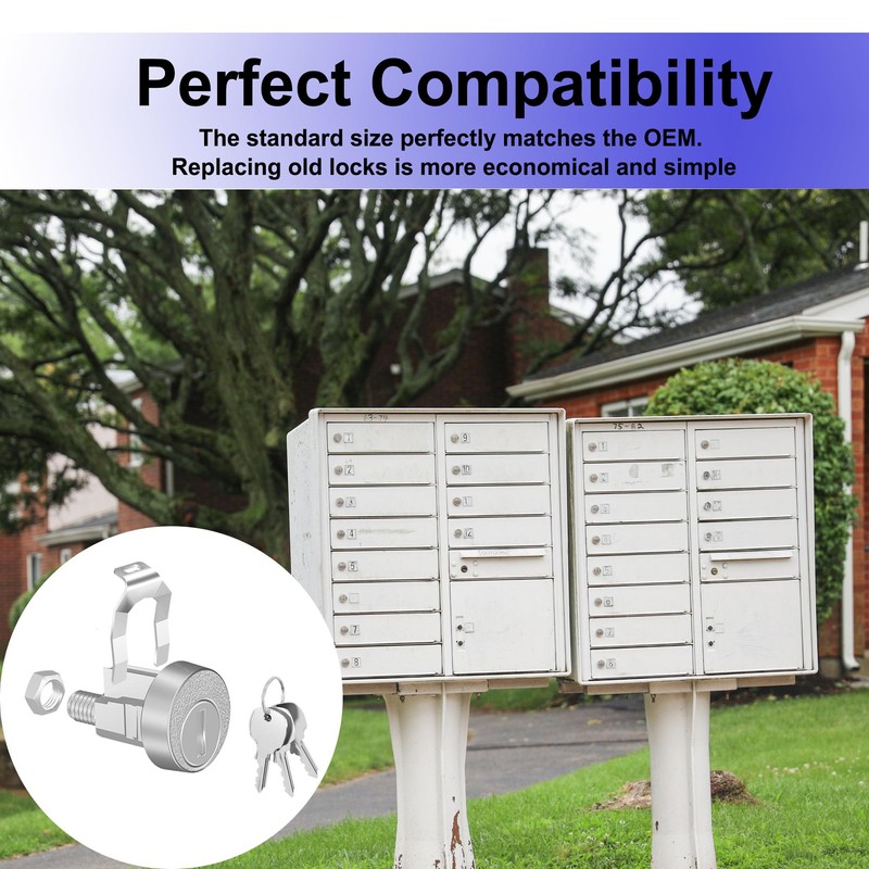 1 Pack Mailbox Lock with Key, Mailbox Lock Replacement for
