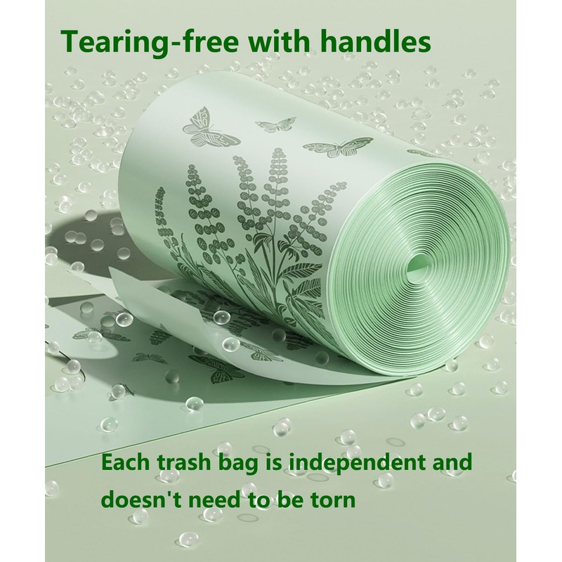 55pcs Small Trash Bags for Bathroom, Office, Kitchen,Bedroom Waste Bin