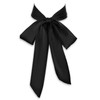 Lusofie Black Tie for Women Self Tie Satin Ribbon Black