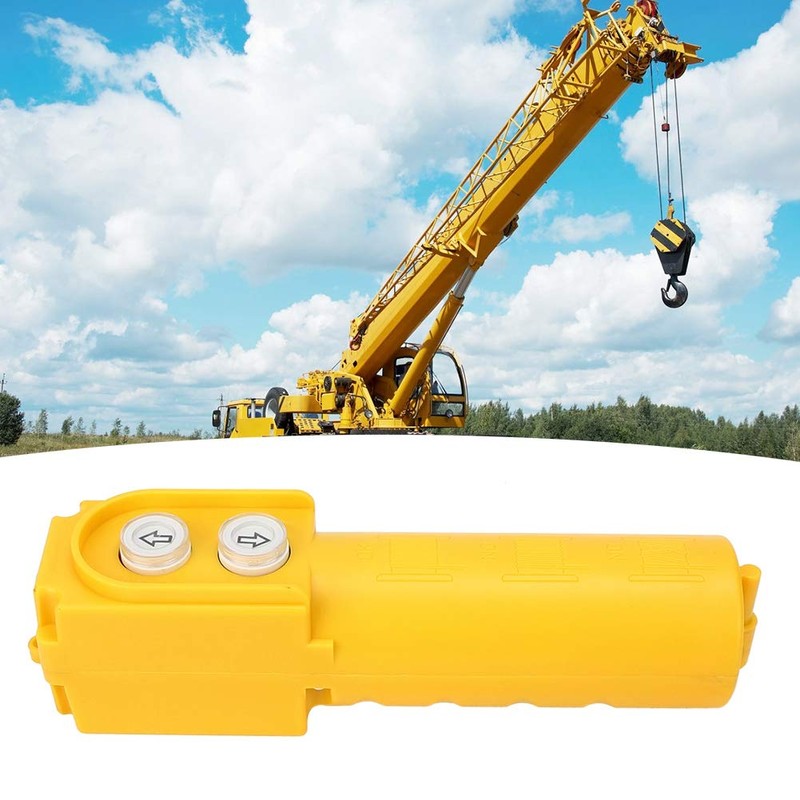 Walfront Crane Push Button Switch Up Down Hoist Self-Resetting with