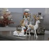 2 Pieces Elegant Christmas Reindeer Resin Statues for Home Decoration