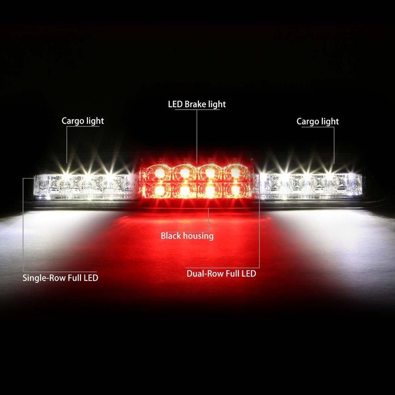 DNA MOTORING 3BL-GMC99-LED-CH Chrome Housing LED High Mount 3rd Third