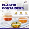 Supreme Deli Plastic Storage Containers with Lids 8oz, 16oz, 32oz