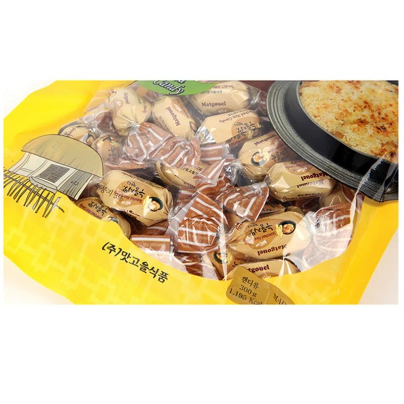 Candy Matgouel Korean Traditional Scorched Rice Flavor Candy (a Pack