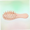 Gatuida Natural Beech Wooden Paddle Hair Brush Ergonomic Scalp Massage