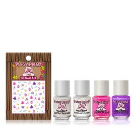 Piggy Paint Piggy Paint | 100% Non-Toxic Girls Nail Polish | Safe, Cruelty-free, Vegan, & Scented for Kids | Showstopper Starter Set