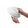 KMINA Non Slip Plate for Disabled, Eating Aid with Suction