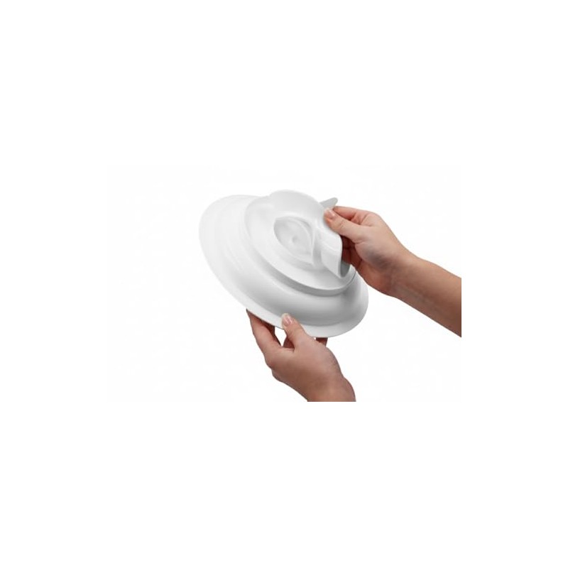 KMINA Non Slip Plate for Disabled, Eating Aid with Suction
