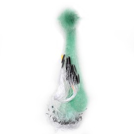 Stonenect Fishing Net 3-Ply Catch Net Pine Net Throwing Net Nylon 30 x 2 m 30 m Length 2 m Height with Floats and Sink Bait Trap Foldable (10 cm Net - 5 Fingers)