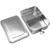 Rosenstein & Söhne Lunch Boxes with Compartments: Stainless Steel Lunch